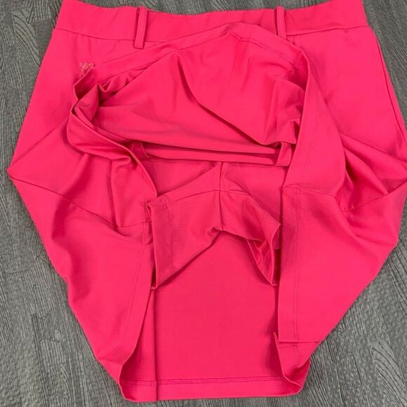 Golfino Skort Womens 4 Neon Pink Inner Lined UV Protection Pleated Stretch Waist - Picture 6 of 12